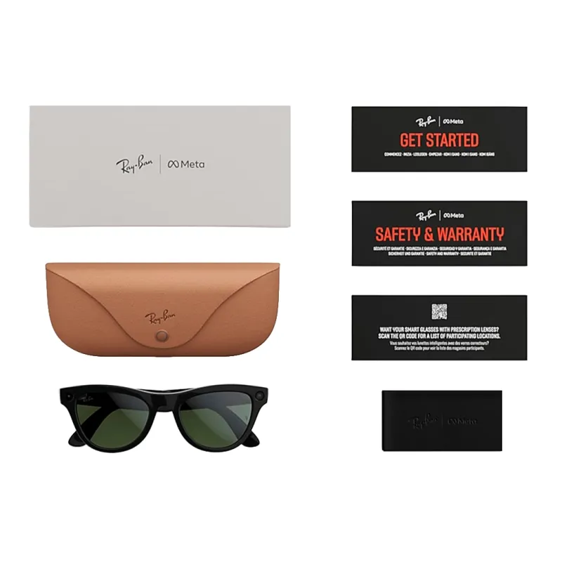 Ray-Ban Meta Skyler Gen 2 - Shiny Transparent Peach Frame with Clear to Brown Transitions Lenses (RW4014 6778M4 52-20)