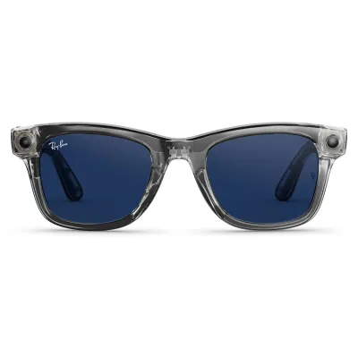 Смарт-окуляри Ray-Ban Meta Wayfarer (Gen 2) Shiny Transp. Gray Transition Sapphire (RW4012 6840MF 53-22)