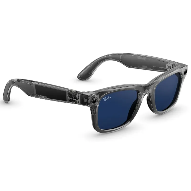 Смарт-окуляри Ray-Ban Meta Wayfarer (Gen 2) Shiny Transp. Gray Transition Sapphire (RW4012 6840MF 53-22)