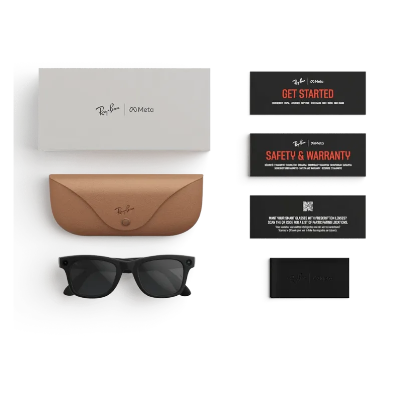Смарт-окуляри Ray-Ban Meta Wayfarer (Gen 2), Large Matte Black Frame / Clear to Grey Transitions Lenses (RW4012 601S1Z 53-22)