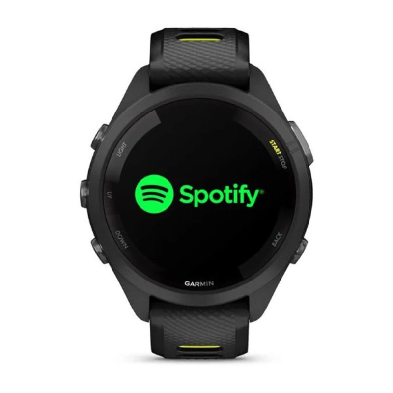 Смарт-часы Garmin Forerunner 265s Black Bezel And Case With Black/Amp Yellow Silicon Band (010-02810-13)