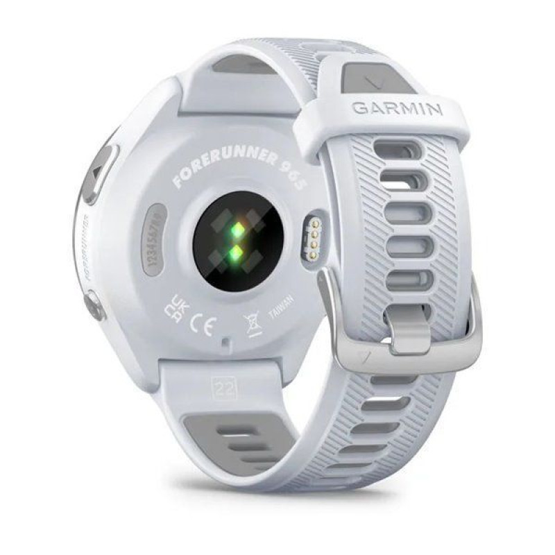 Смарт-годинник Garmin Forerunner 965 Titanium Bezel with Whitestone Case and Whitestone/Powder Gray Silicone Band (010-02809-11)