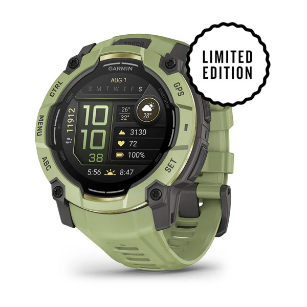 Смарт-годинник Garmin Instinct 3 50mm AMOLED Green with Fern Green Band (010-03020-02)