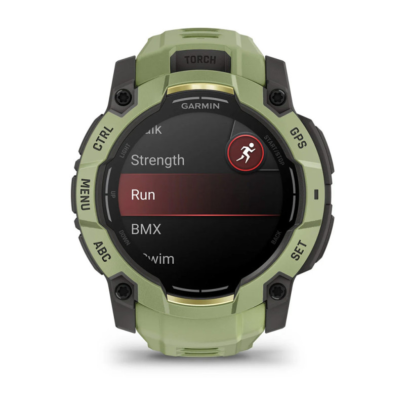 Смарт-годинник Garmin Instinct 3 50mm AMOLED Green with Fern Green Band (010-03020-02)