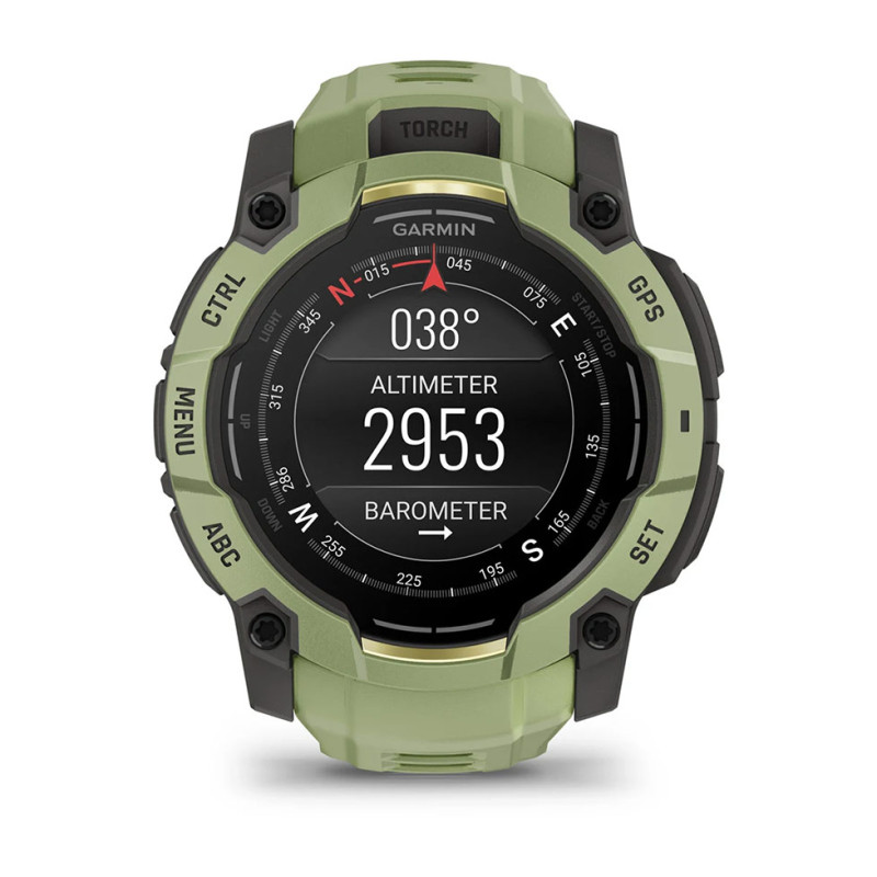 Смарт-годинник Garmin Instinct 3 50mm AMOLED Green with Fern Green Band (010-03020-02)