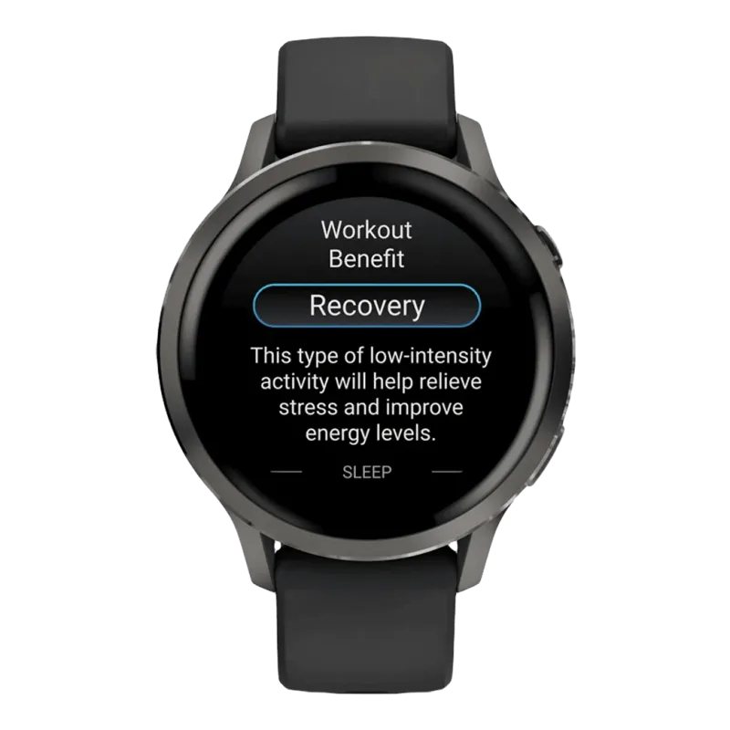 Смарт-часы Garmin Venu 4 41 mm Slate with Black Silicone Band (010-03013-02)