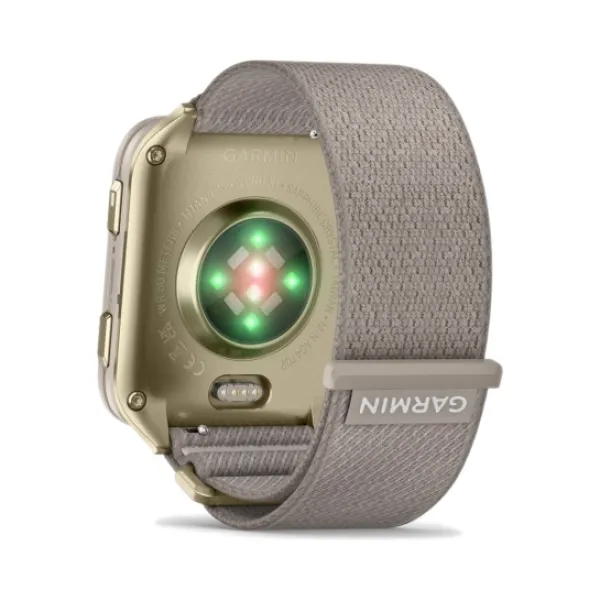 Смарт-годинник Garmin Venu X1 Soft Gold Titanium and French Grey Nylon (010-02980-33/08)