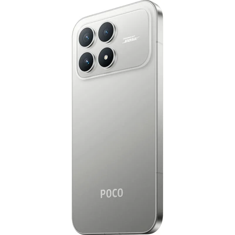 Смартфон Xiaomi POCO F8 Pro 12/512 ГБ, серебристый (в комплекте с зарядным устройством)