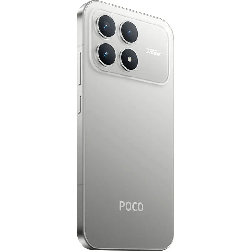 Смартфон Xiaomi POCO F8 Pro 12/512 ГБ, серебристый (в комплекте с зарядным устройством)