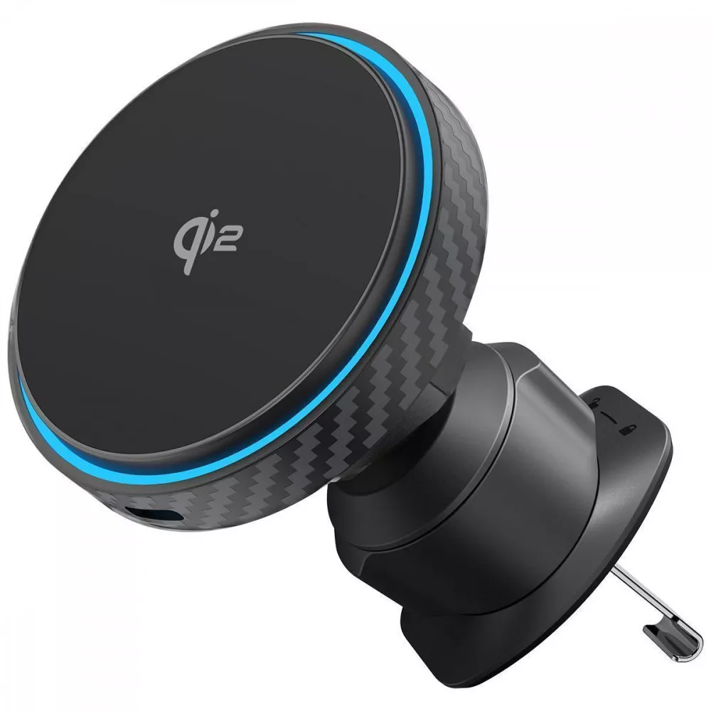 Автотримач з БЗП Proove Graphite Circle Qi2 15W