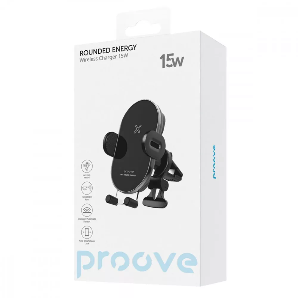 Автотримач з БЗП Proove Rounded Energy 15W