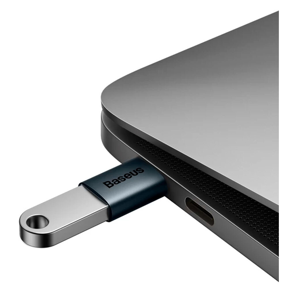 Переходник OTG USB 3.1 AF на USB-C, черный, Baseus (ZJJQ000001)