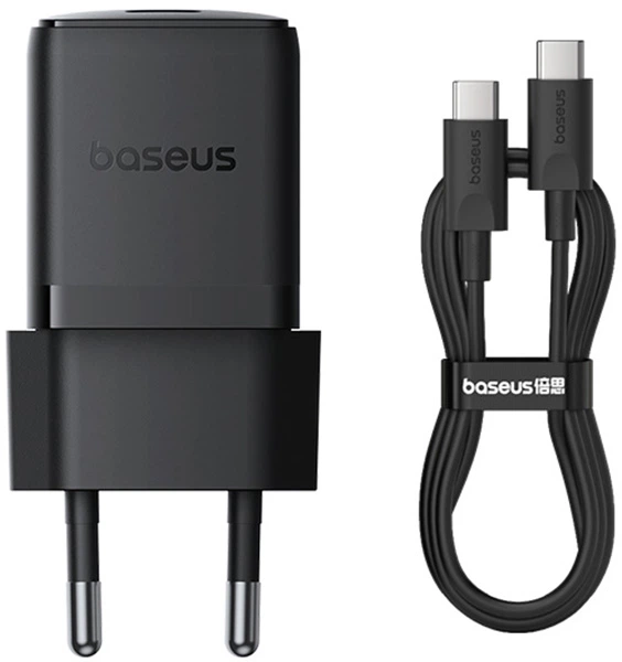 Сетевое зарядное устройство для Baseus Palm Fast Charger 1C 30W EU Cluster Black (P10111605113-01)