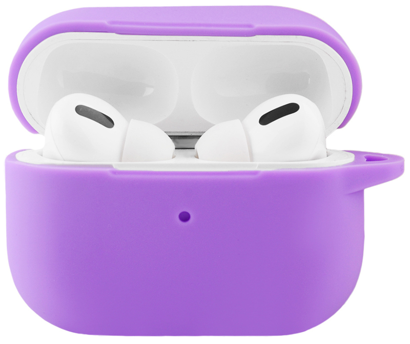 Чехол Silicone Case New для AirPods Pro 2 (фиолетовый)