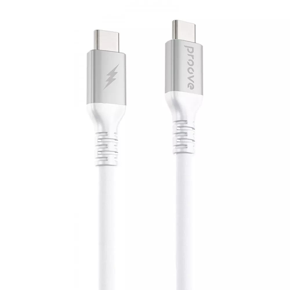 Кабель Proove ReGen Silicone Type-C to Type-C 60W 2m, White, CCRS60002222