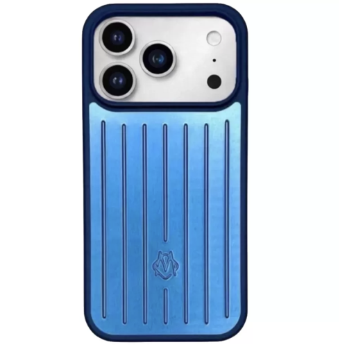 Чохол RIMOWA Aluminiun Case for iPhone 17 Pro Max Blue
