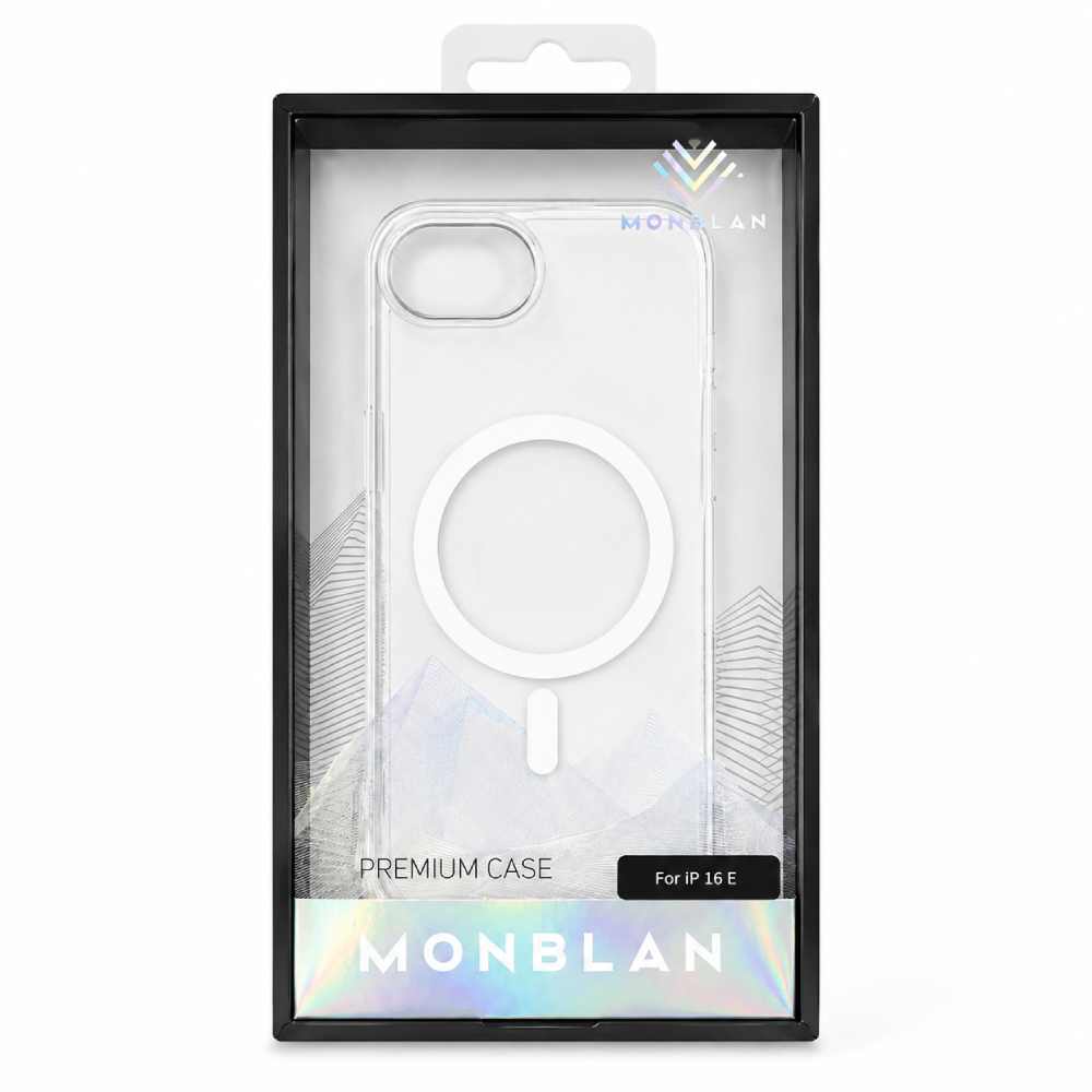 Чехол Monblan Phone 16e/17e серии Magnetic Crystal, прозрачный