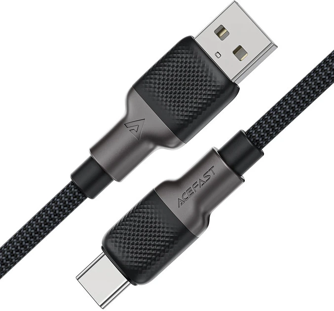 Кабель AceFast USB 2.0 USB-A to USB-C, 1,2 м, 3.0A, silicone braid