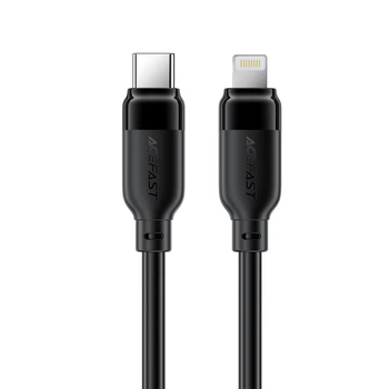 Кабель AceFast C16-01 TPU charging data cable USB-C to L Black