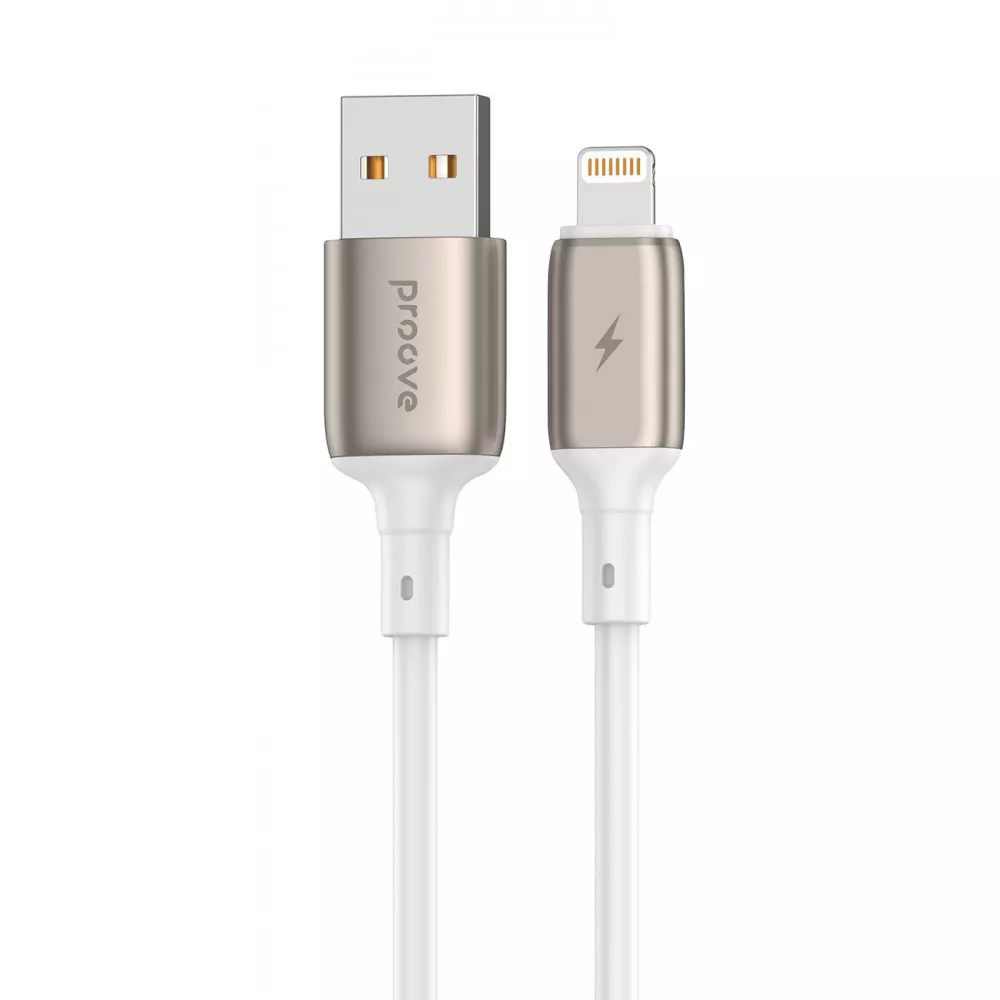 Кабель Proove Flex Metal USB to Lightning 2.4A , White, CCFM20001102