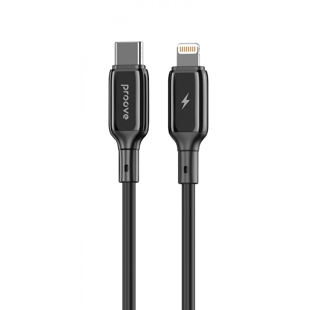 Кабель Proove Flex Metal Type-C to Lightning 27W 1m, Black, CCFM27002101