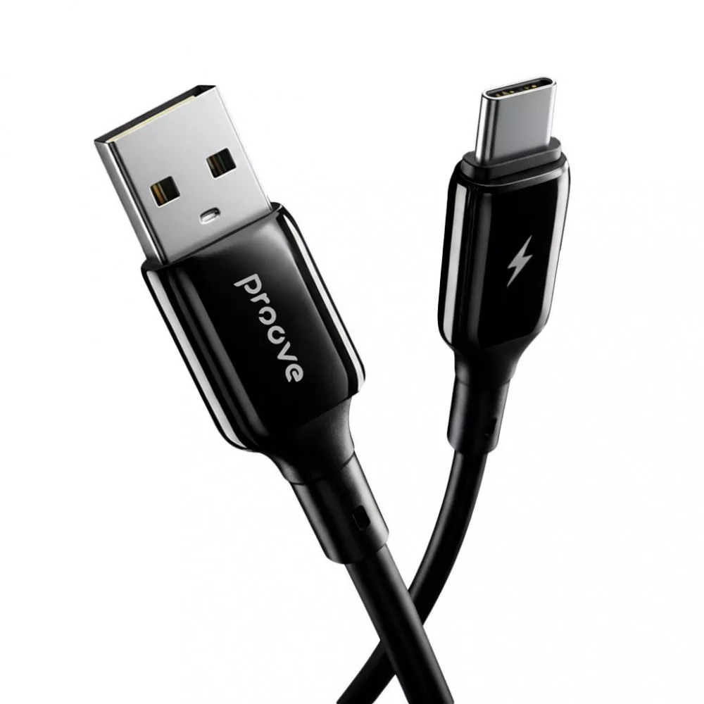 Кабель Proove Flex Metal USB to Type-C 2.4A (1m) , Black, CCFM20001201