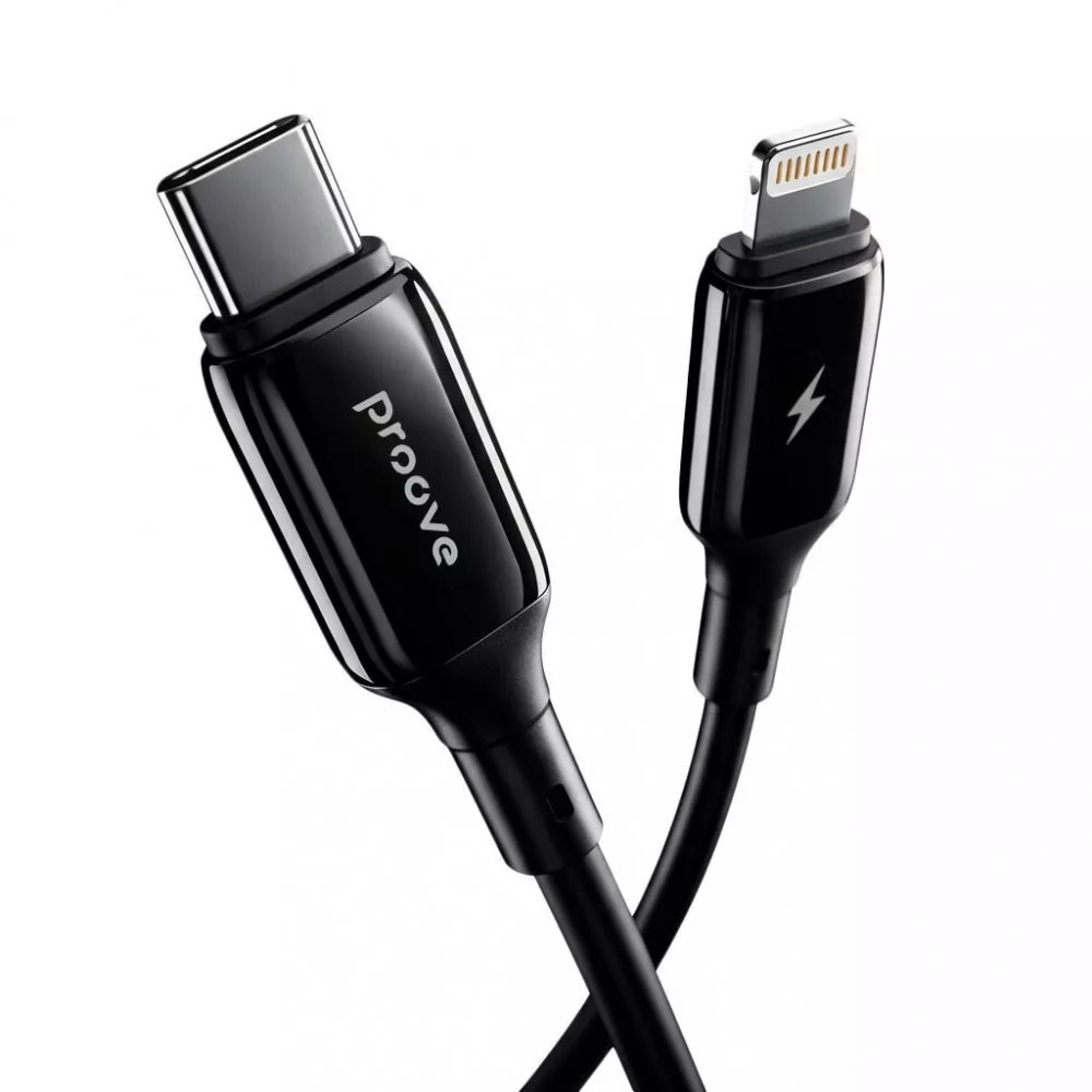Кабель Proove Flex Metal Type-C to Lightning 27W 1m, Black, CCFM27002101