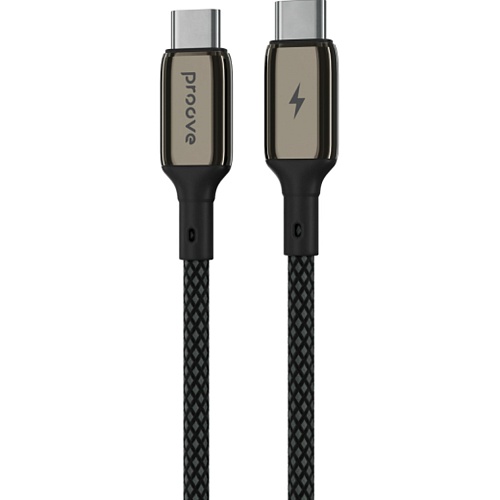 Кабель Proove Dense Metal USB-C to USB-C 60W 2m Black