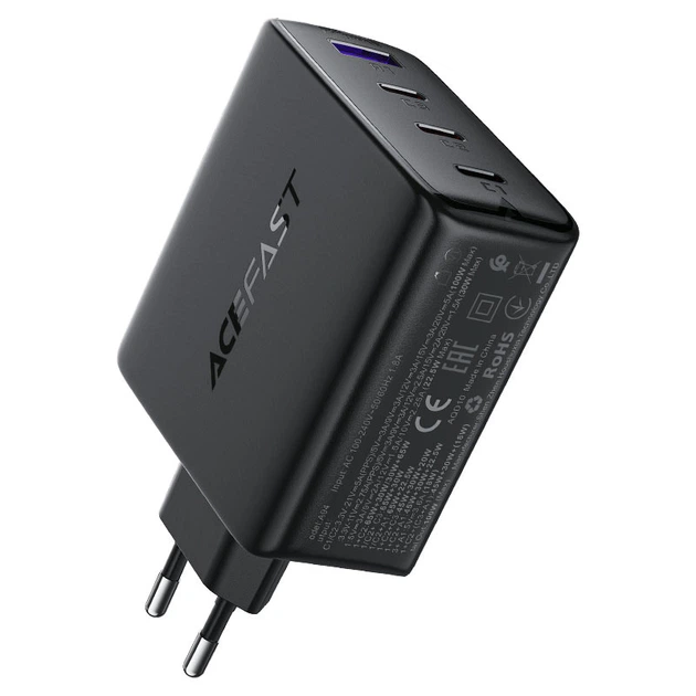 Зарядное устройство для ACEFAST A94 PD100W GaN (3*USB-C+USB-A) charger Black