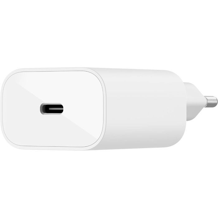 Сетевое зарядное устройство Belkin USB-C 25 Вт PD PPS + кабель USB-C–Lightning 1 м (WCA004VF1MWH-B5)