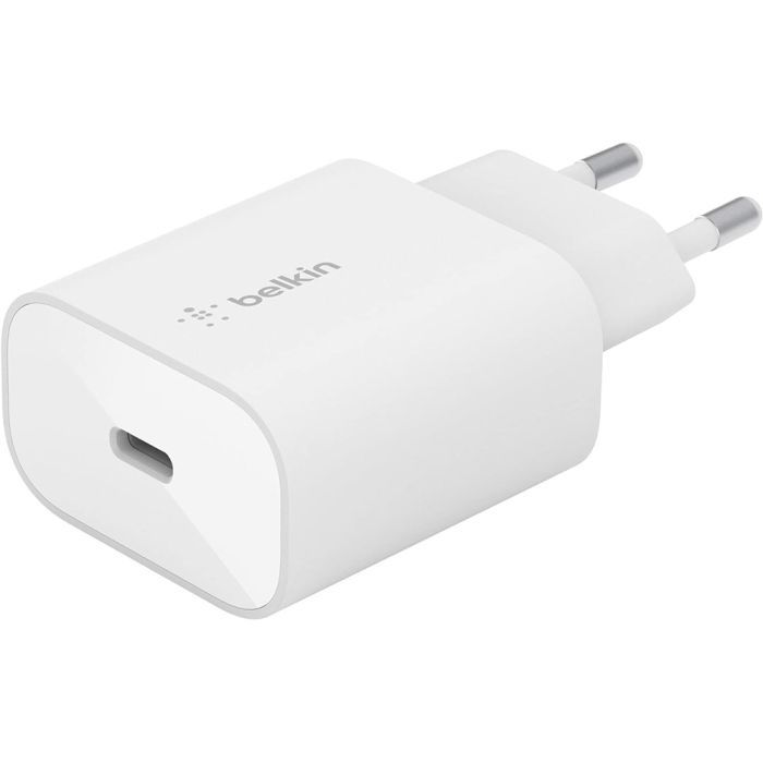 Сетевое зарядное устройство Belkin USB-C 25 Вт PD PPS + кабель USB-C–Lightning 1 м (WCA004VF1MWH-B5)
