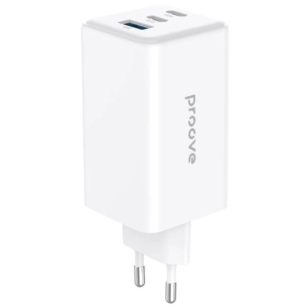 Мережевий зарядний пристрій Proove Pocket GaN 100W (2Type-C + USB) White (WCPG10012202)