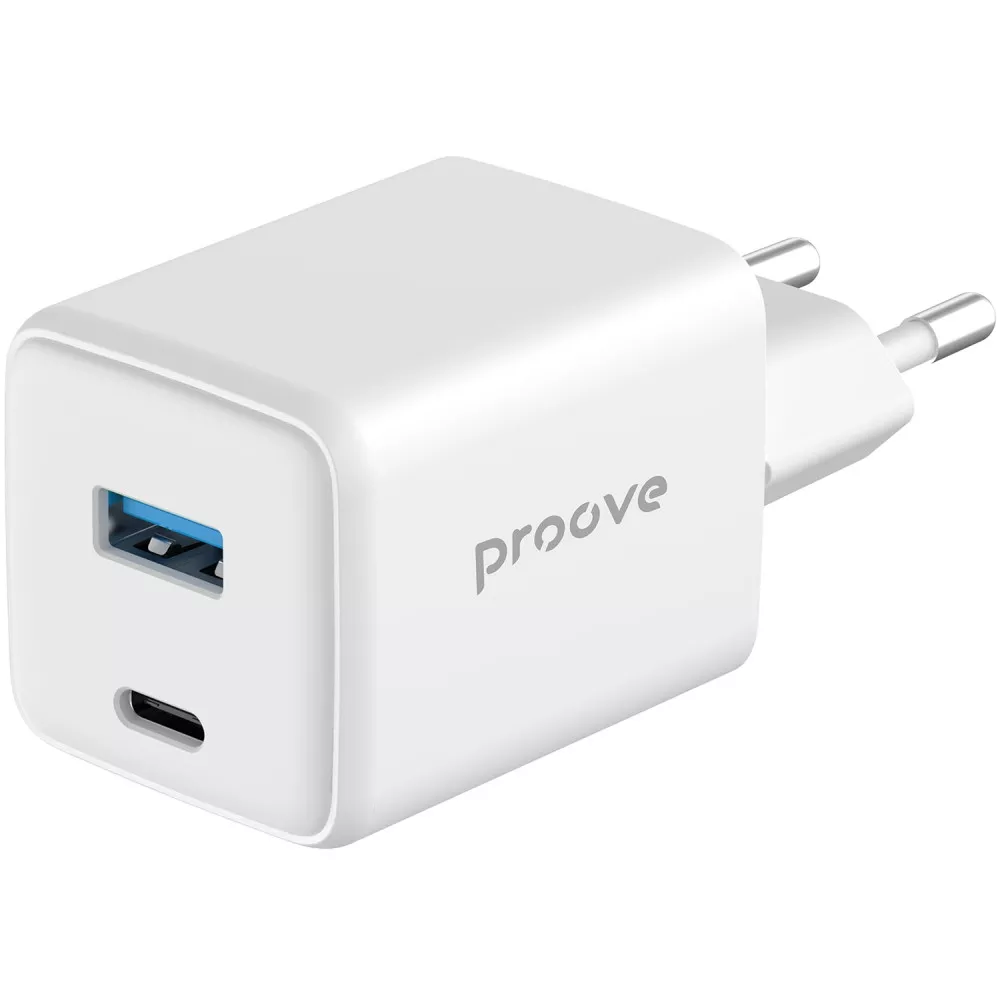 МЗП Proove Pocket GaN 45W (Type-C + USB) White