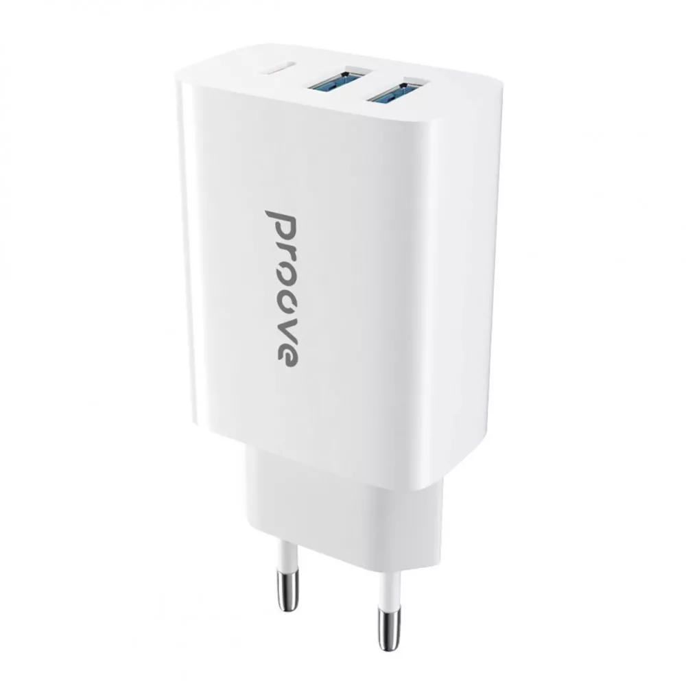 Зарядное устройство Proove Rapid 30 Вт (2 USB + Type-C)