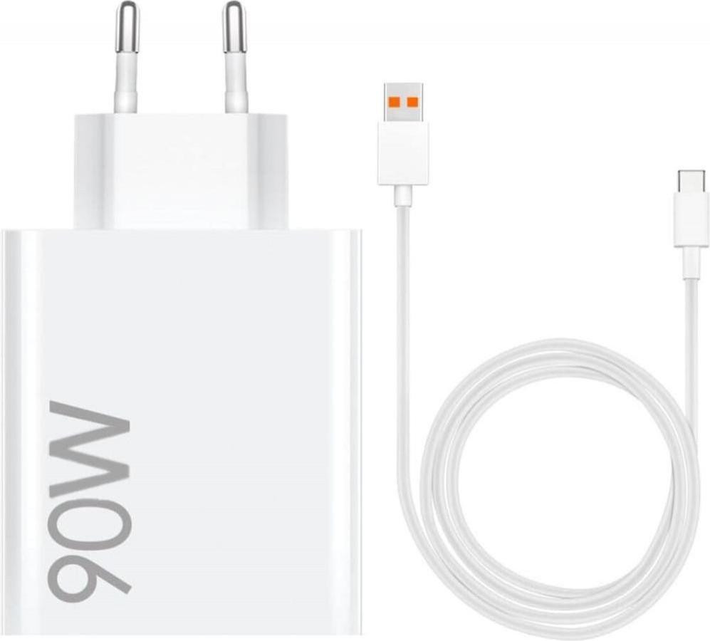 Зарядное устройство Xiaomi 90W HyperCharge Combo (Type-A) (BHR07ZBEU) + кабель USB-C