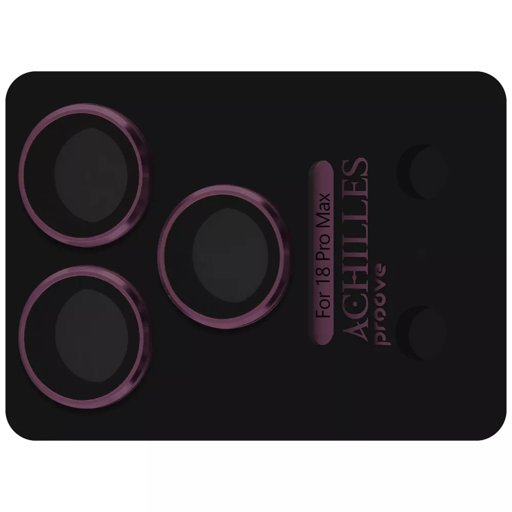 Захист камери Proove Achilles Full Metal iPhone 18 Pro Burgundy