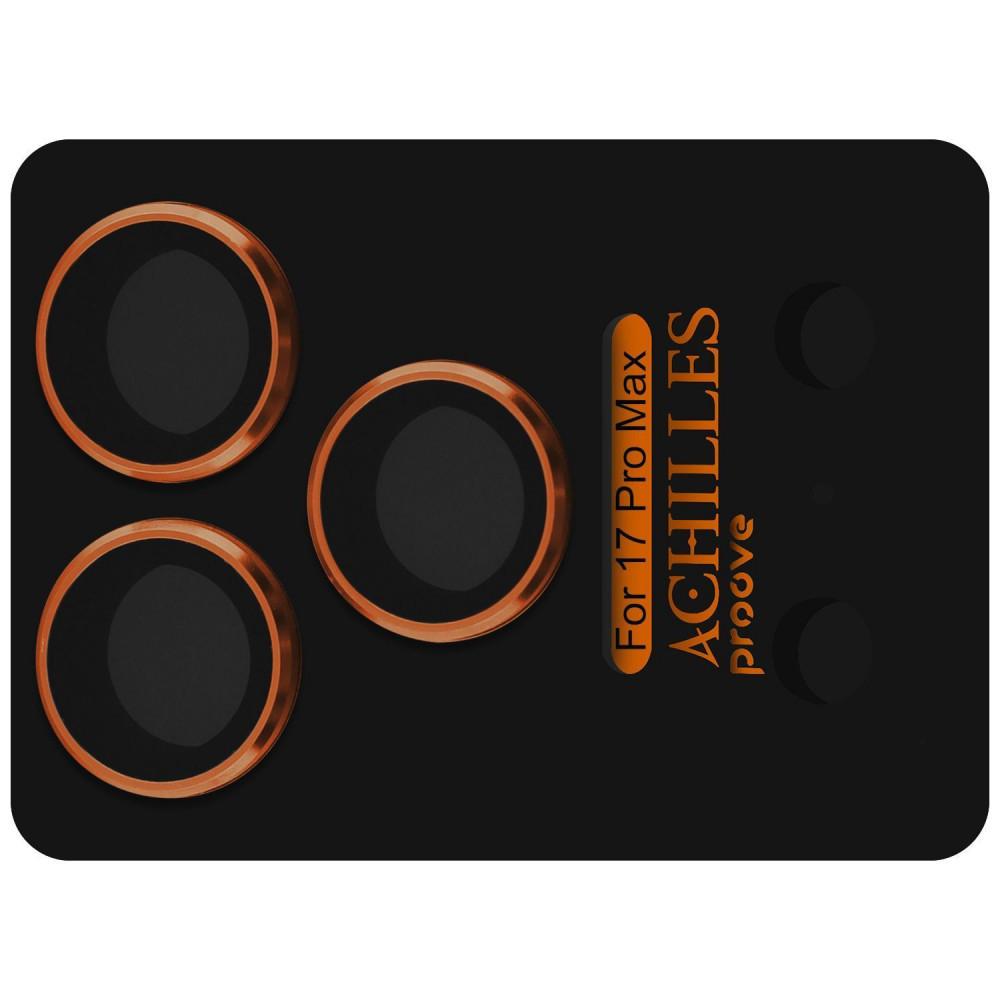 Захисне скло для смартфону Proove для камери Achilles Full Metal iPhone 17 Pro cosmic orange (CPPAFM17P030)