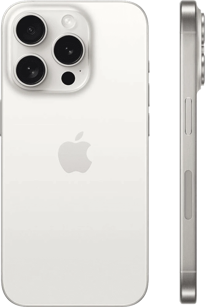 Б/В Apple iPhone 15 Pro 128GB White Titanium Nano-SIM + eSim (Ідеал)