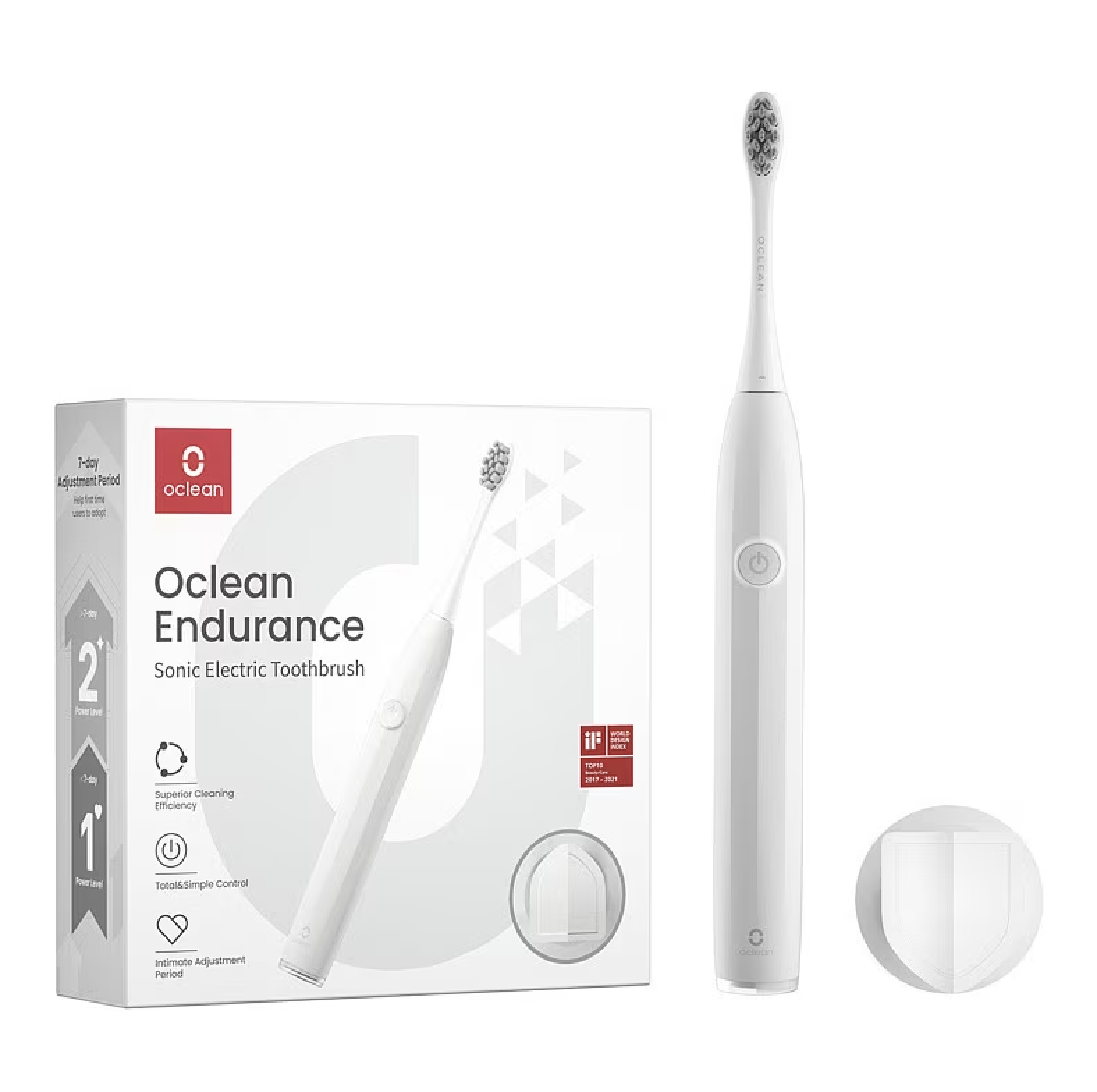 Електрична зубна щітка Oclean Endurance Electric Toothbrush, White, 6970810552393