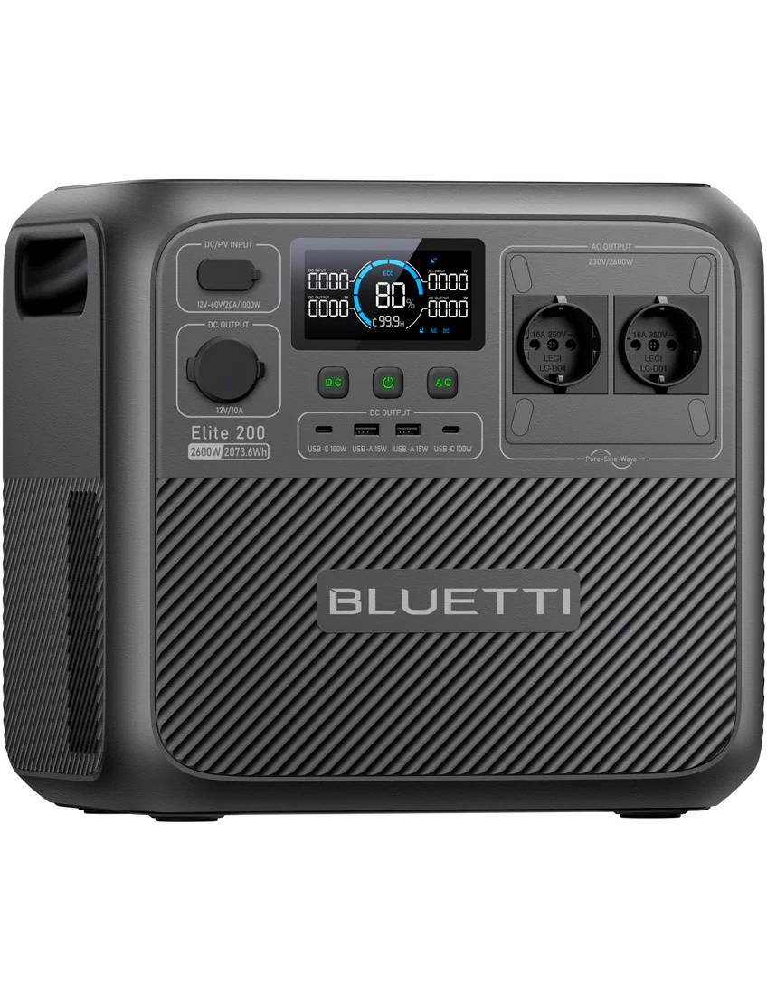 Зарядна станція Bluetti Elite 200 V2, 2600 Вт, 2073 Вт*год