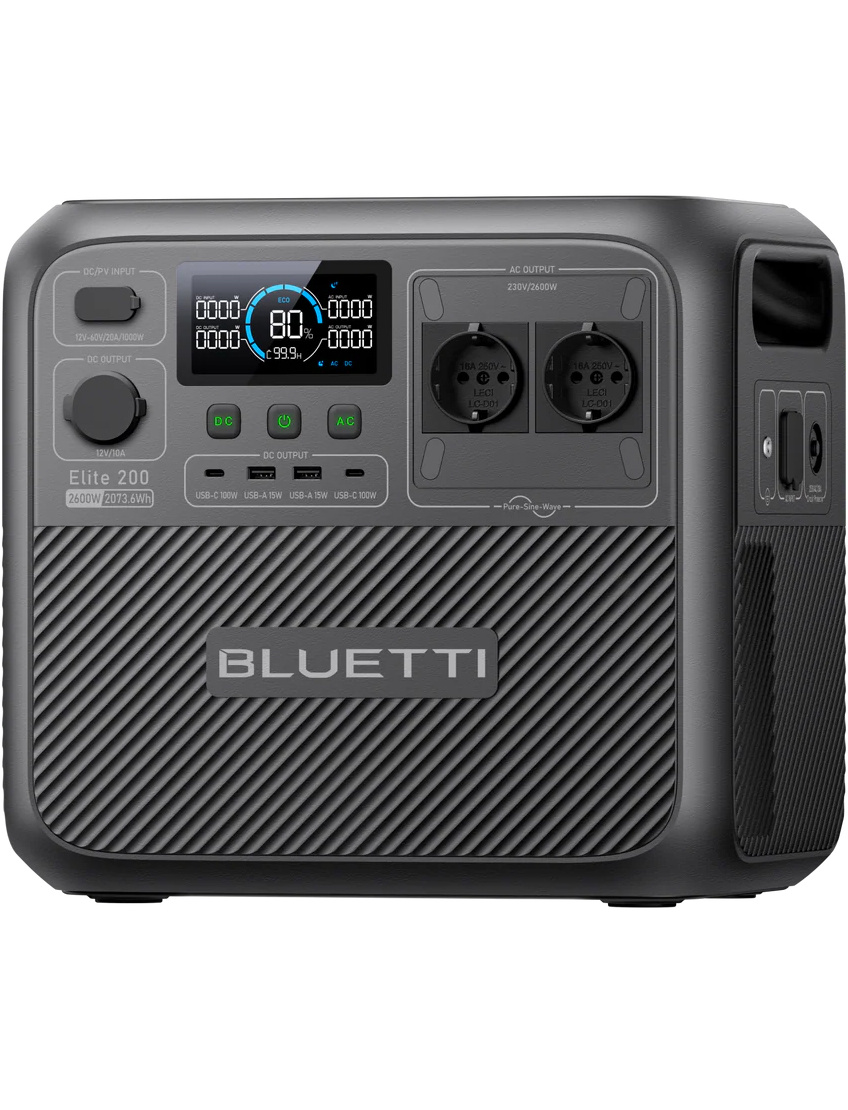 Зарядна станція Bluetti Elite 200 V2, 2600 Вт, 2073 Вт*год