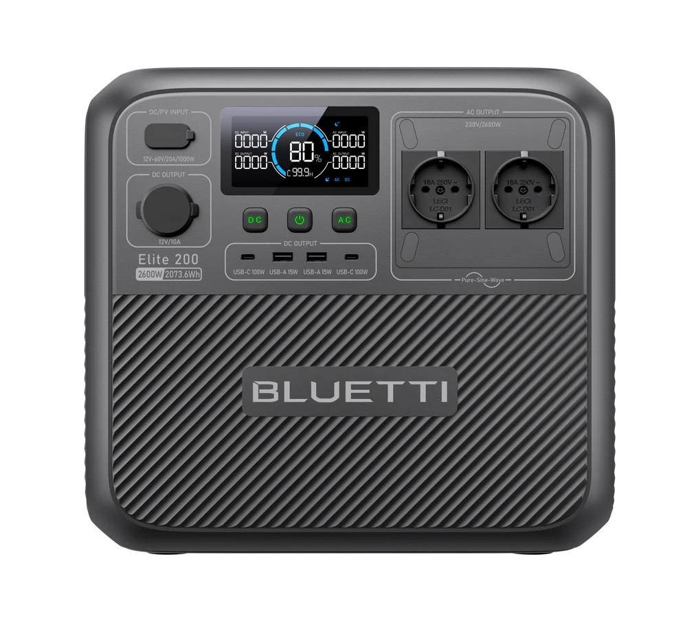 Портативна зарядна станція Bluetti Elit 200 V2, 2600W 2073Wh