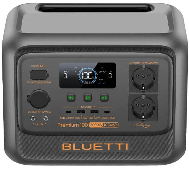 Зарядна станція Bluetti Premium 100 V2 Portable Power Station 2000W/1024Wh (PR100V2)