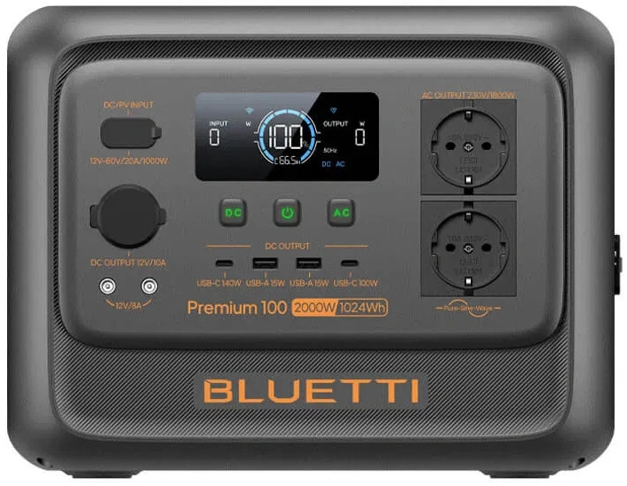 Зарядна станція Bluetti Premium 100 V2 Portable Power Station 2000W/1024Wh (PR100V2)