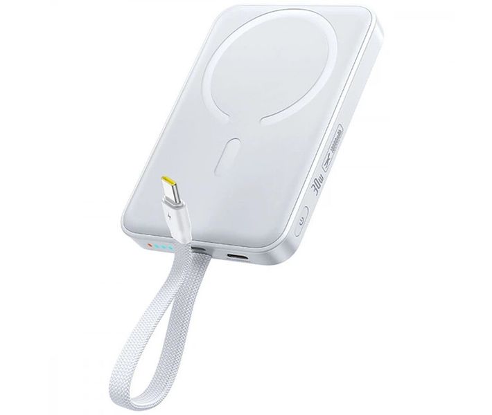 Портативна батарея PowerBank Baseus EnerFill FM11 with Built-in Type-C Cable 10000mAh 30W E0028905 White