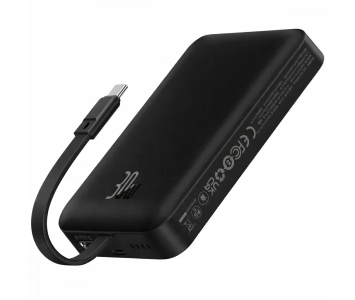 Портативная батарея PowerBank Baseus Magnetic Mini 10000mAh 30W Black (P1002210B113-00)