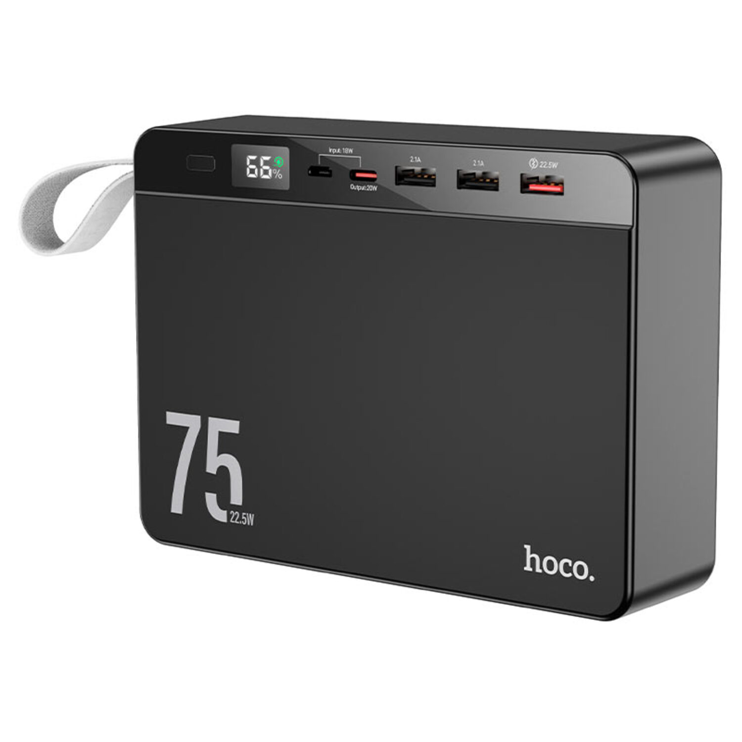 Батарея мобільна HOCO J94 Overlord 22.5W 75000mAh Black