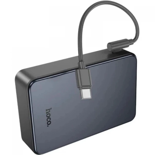Портативная батарея HOCO J170A Starlight 20000 mAh 22.5W with cable USB-C Metal Gray (6942007672702)