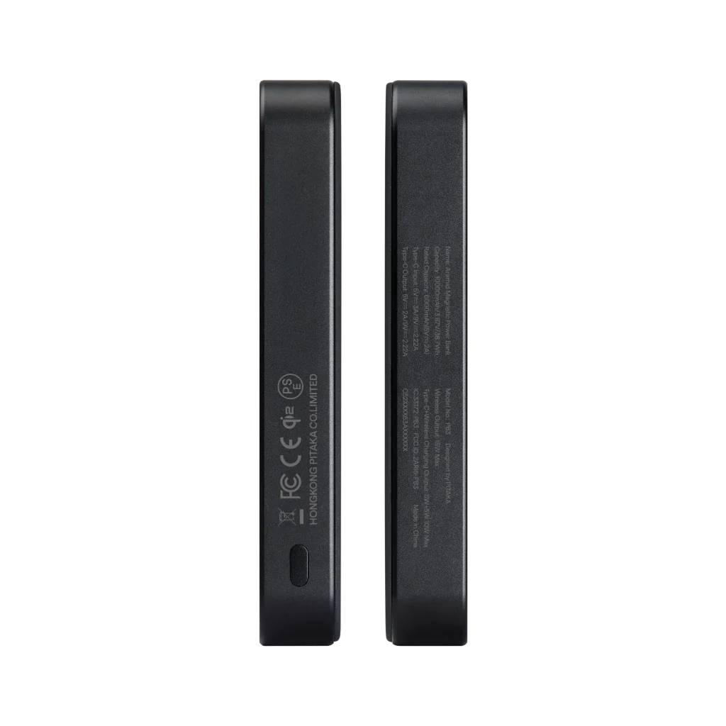 Портативна батарея Pitaka Aramid Qi2 5000mAh Twill Black/Grey