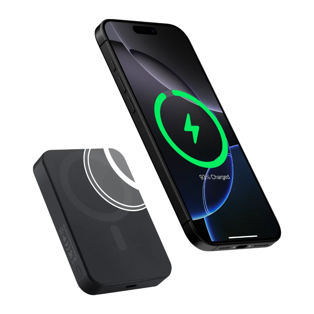 Портативна батарея Pitaka Aramid Qi2 5000mAh Twill Black/Grey